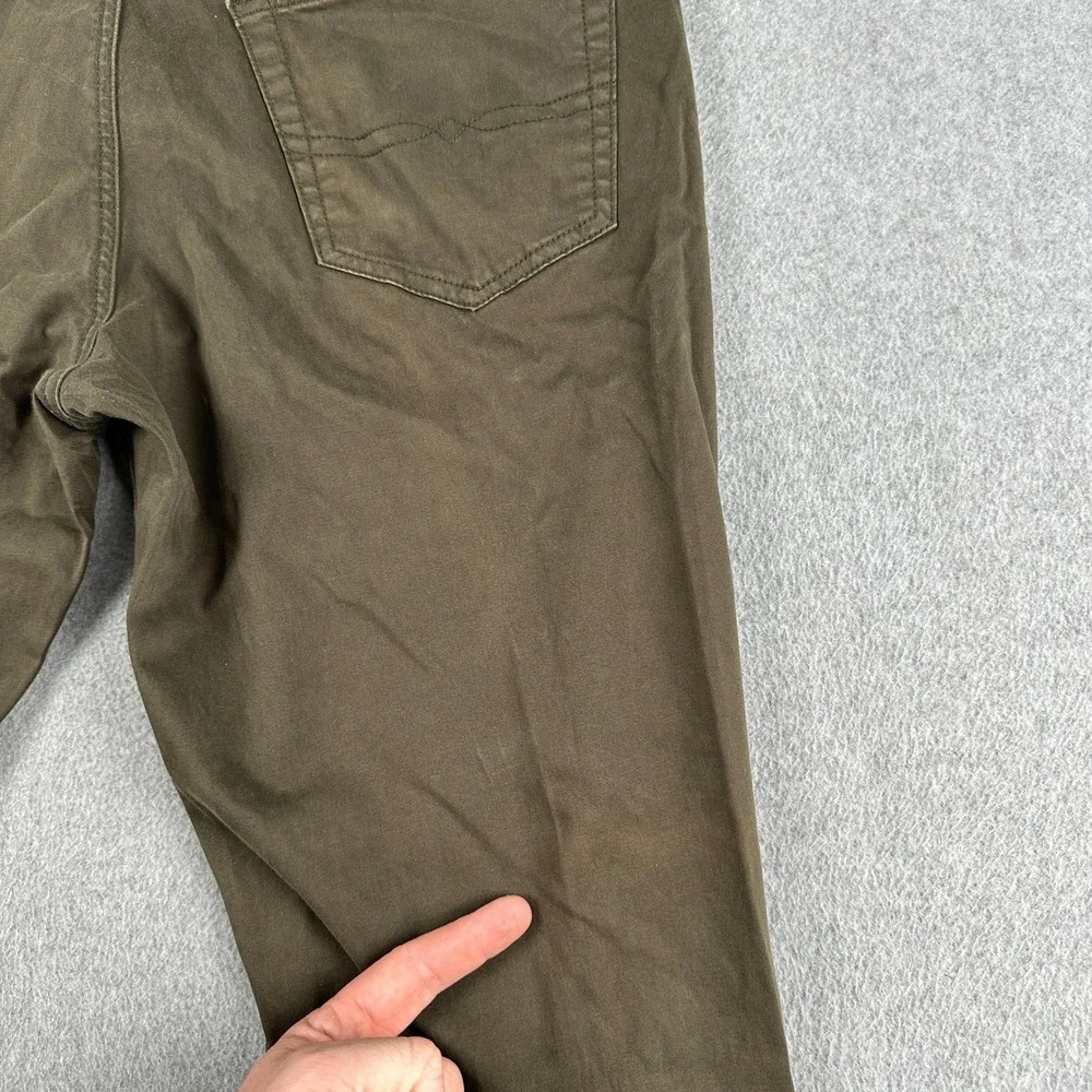 Lucky Brand Pants Mens 34x32 Brown 410 Athletic Fit Casual Chino Cotton Preppy - Picture 13 of 14